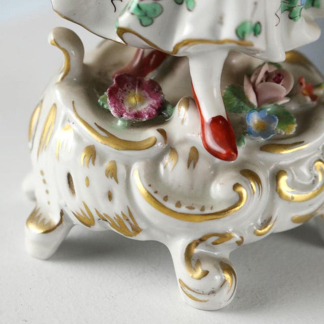 German Porcelain Figurines from Rudolstadt, Set of 2 For Sale - Image 6 of 12