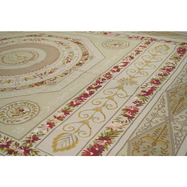 Textile Aubusson Rug 7'8'' X 10'2'' For Sale - Image 7 of 11