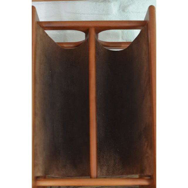 1960s Vintage Danish Teak Newspaper Rack, 1960s For Sale - Image 5 of 14