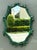 Mid-Century Modern Vintage Green Painted Twig Mirror For Sale - Image 3 of 12
