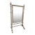 Maitland-Smith Neoclassical Silver Leaf Dressing Floor Mirror For Sale