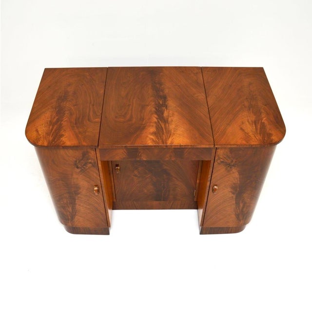 Art Deco Figured Walnut Dressing Table, 1930s For Sale - Image 9 of 14