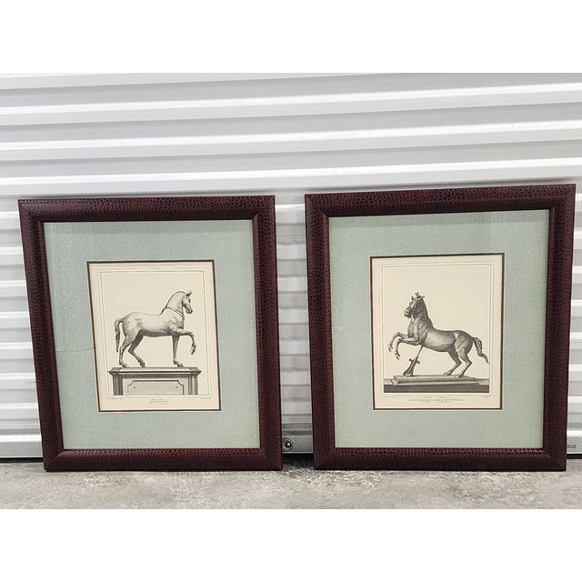 Italian Vintage Carlo Noli Equestrian Etchings Framed Prints - A Pair For Sale - Image 3 of 12