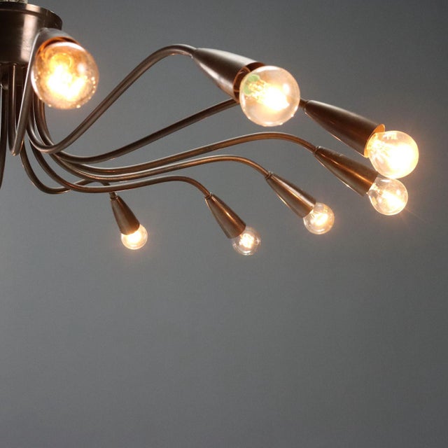 14-Light Chandelier, 1950s For Sale - Image 4 of 9