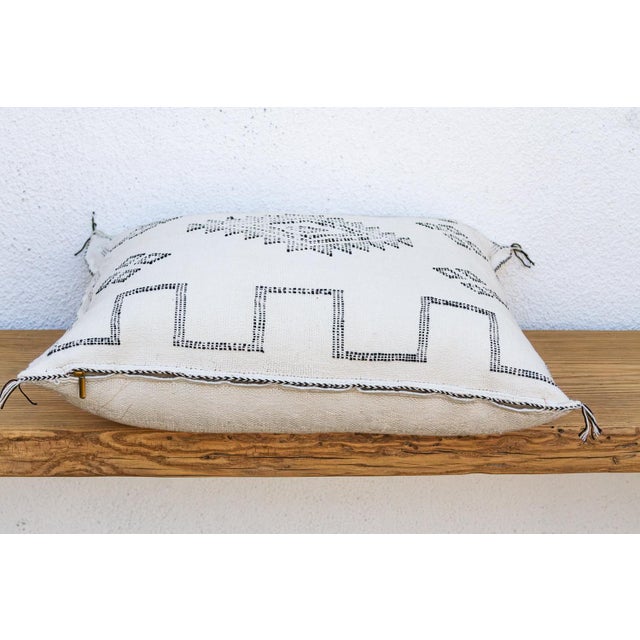 1990s 24" Fez Sundial Moroccan Silk Pillow For Sale - Image 5 of 7