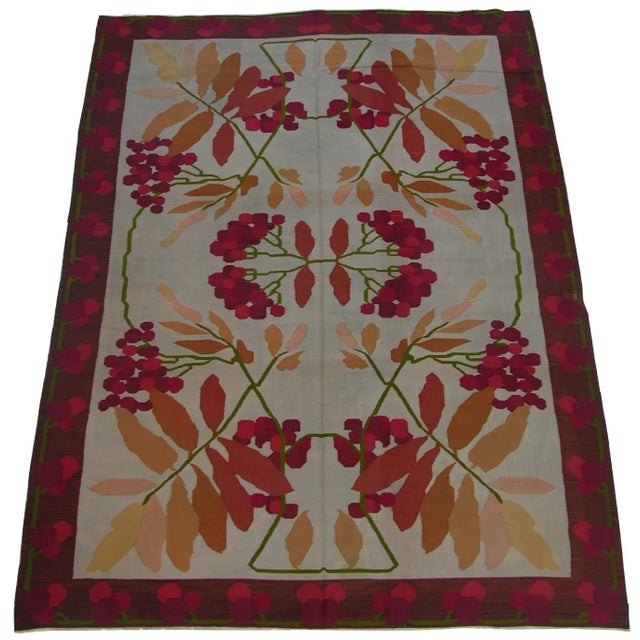 19th Century Antique Bessarabian Botanical Rug 11'7'' X 8'4'' For Sale - Image 5 of 5