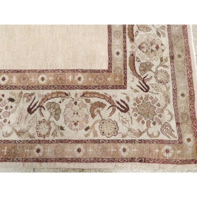 Galerie Shabab Collection Early 20th Century Handmade Indian Agra Small Room Size Carpet For Sale - Image 9 of 10