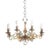 French 19th Century Scrolling Brass Chandelier For Sale