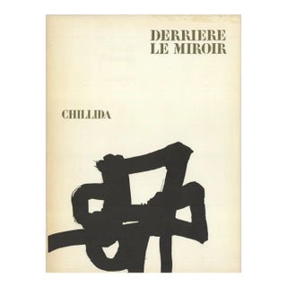 1964 Eduardo Chillida 'DLM 143 Front Cover' Black,White France Lithograph For Sale
