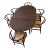 Hans Wegner Wishbone Chairs 6 and Table With Leaf in Smoked Oil and Oak - Set of 7 For Sale