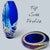 Blue Fenton Favrene Wild Horses Oval Vase-Robin Spindler-Signed Limited Ed-2005-Art For Sale - Image 8 of 10