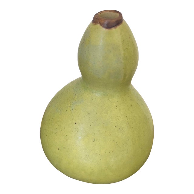 1997 Patricia Garrett Ceramic Squash Vase For Sale