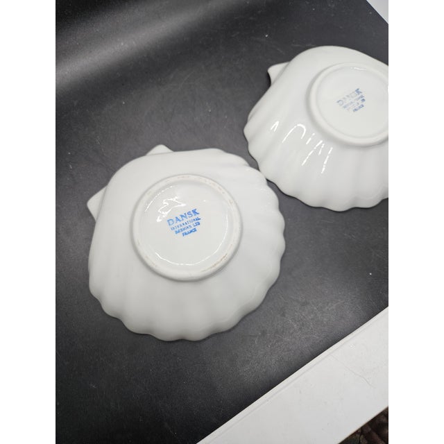 Dansk Vintage Contemporary Dansk International Design France Clam Shell Trinket Dishes (Set of 2) For Sale - Image 4 of 4