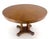 Baker Round Racetrack Single Pedestal Base Two Leave Fruitwood Dining Table For Sale - Image 6 of 11