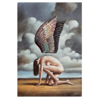 Rafal Olbinski, Wings, An Angel, 2020, Giclée Print For Sale