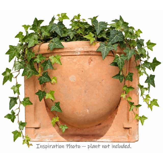Antique French Terracotta Wall Planters or Sconces, Pair For Sale - Image 4 of 14