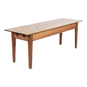 Large 19th Century English Pine Farmhouse Table