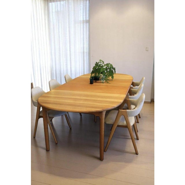 Dining Table in Oak with Extension Leaves by Kurt Østervig for KP Møbler, 1960s For Sale - Image 18 of 18