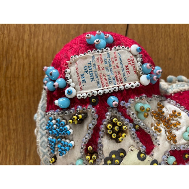 Antique English Ww1 Sweetheart Pin Cushion For Sale In Naples, FL - Image 6 of 11