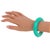 Metal Christian Dior Bracelet Bangle Turquoise Acrylic and Silver Dior Logos For Sale - Image 7 of 7