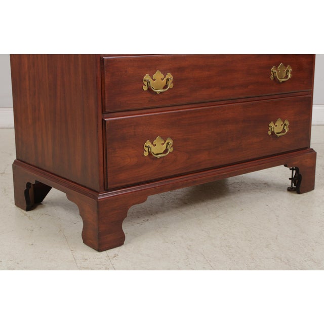 Brown Henkel Harris Cherry Tv Armoire Cabinet For Sale - Image 8 of 15