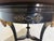 Black Vintage Baker French Empire Regency Style Accent Table With Brass Trim & Ram Head Legs For Sale - Image 8 of 18