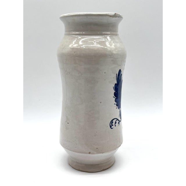 Antique Historicism Majolica Apothecary Vase, Faenza, Italy, 1900s For Sale - Image 5 of 15