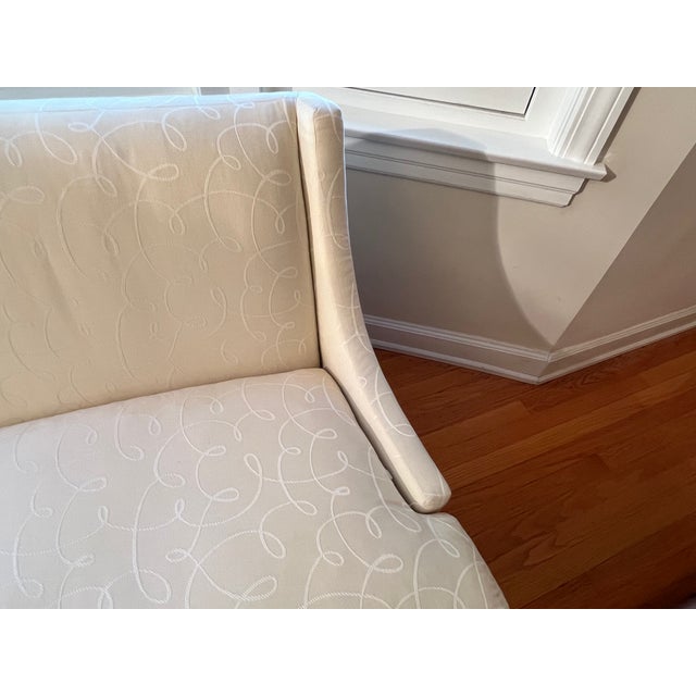 Wood Barbara Barry Realized by Henredon Starlet Settee For Sale - Image 7 of 13