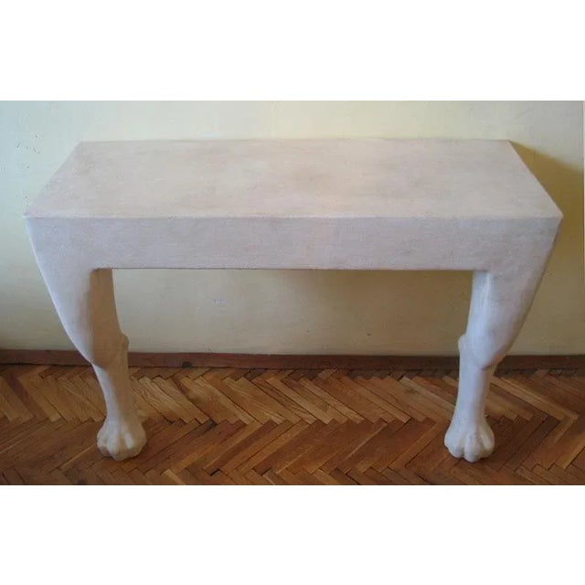 Late 20th Century Late 20th Century Attributed to John Dickinson 42' Wall Mounted Console Table For Sale - Image 5 of 11