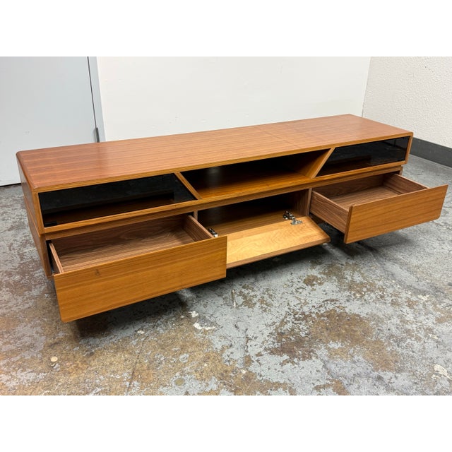 2010s Alan Soria for Vig Furniture Nova Domus Soria Walnut Media Stand For Sale - Image 5 of 12