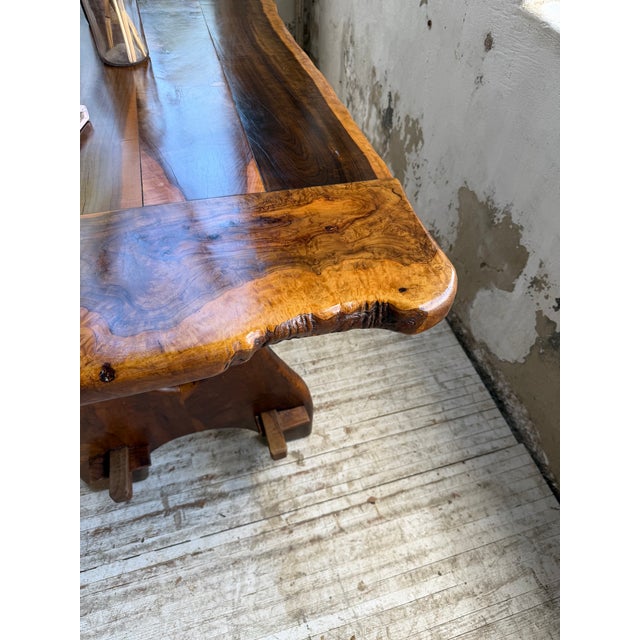 Dining Table in Olive Wood from Maison Skela, 1960 For Sale - Image 10 of 18