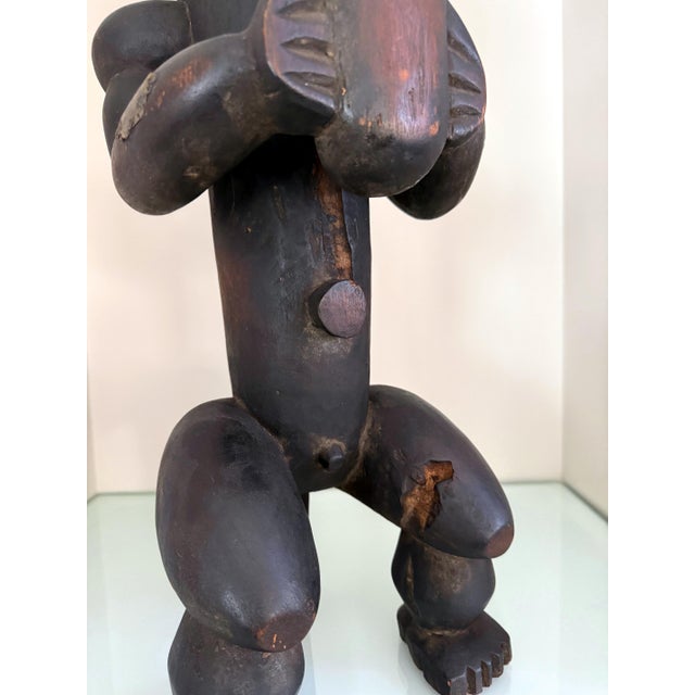 Mid 20th Century African Fang Reliquary Wood Figurative Statue Gabon For Sale - Image 12 of 16