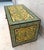 Green Vintage Hand-Painted Wooden Floral Folk Art Storage Trunk For Sale - Image 8 of 13