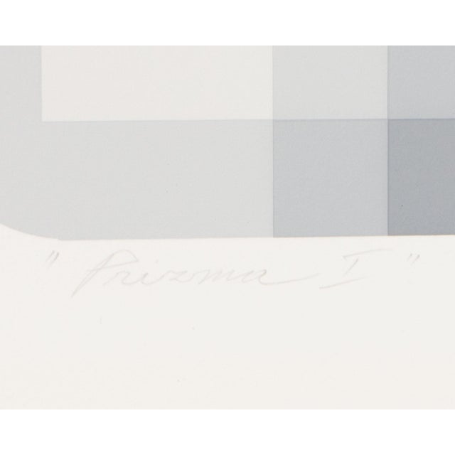 Abstract “Prizma I” Op Art Serigraph Print by Marko Spalatin For Sale - Image 3 of 8
