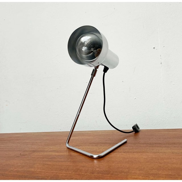 Mid-Century Modern Swiss Minimalist Table Lamp, 1960s For Sale - Image 4 of 18