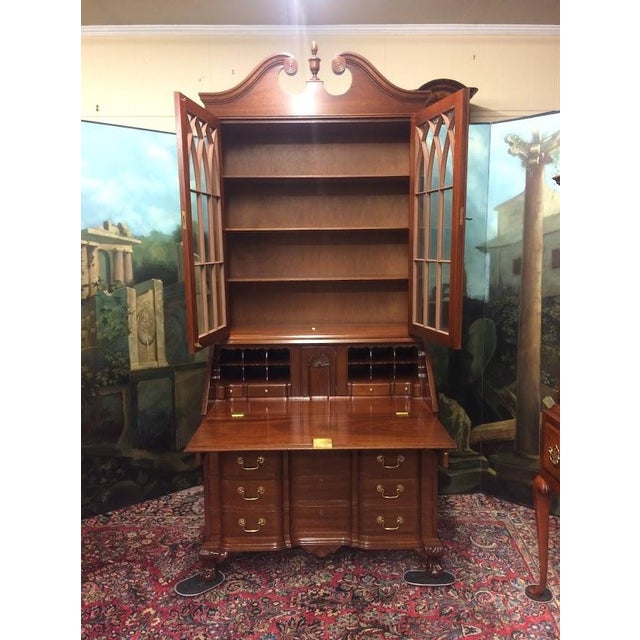 Wood Mahogany Secretary Desk, Biggs Furniture For Sale - Image 7 of 18