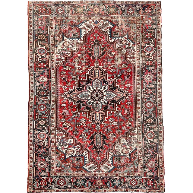 1930's Pocket Natural Hand-Spun Wool Rug 6.7 x 9.1 For Sale - Image 13 of 13