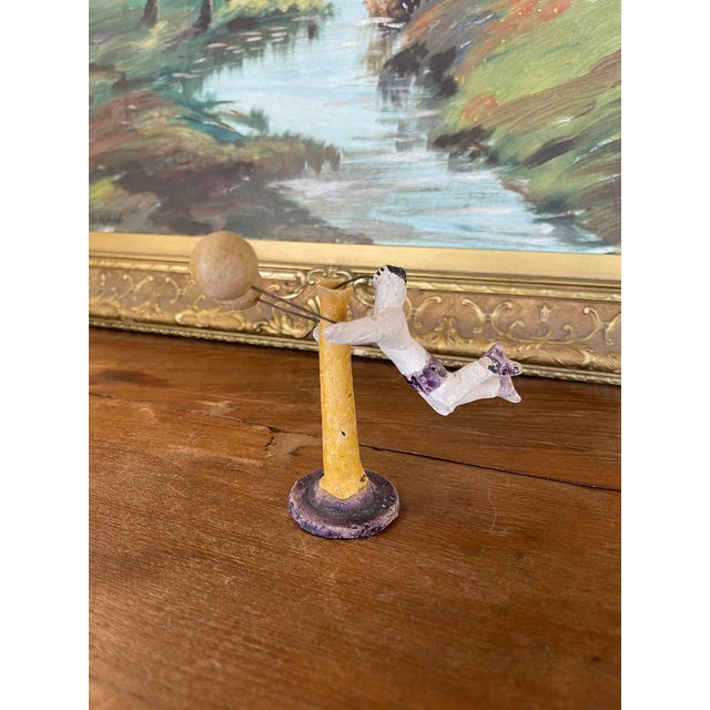 Sculpture Materials Antique Strongman Acrobat Toy With Balancing Weights, Late 19th Century. For Sale - Image 7 of 10