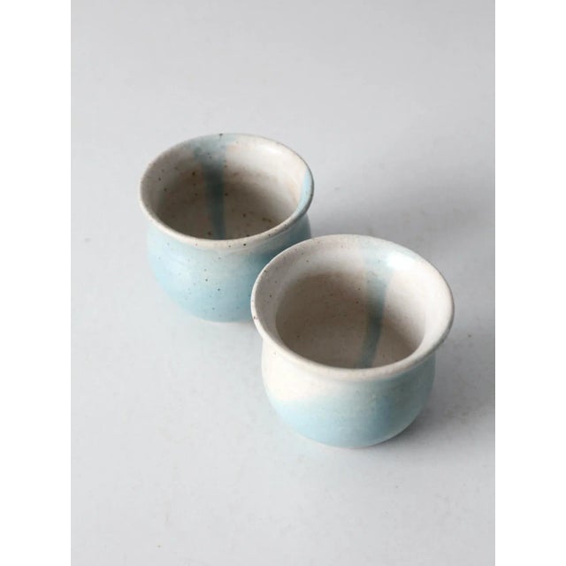 Vintage Studio Pottery Cachepots Pair For Sale - Image 6 of 9