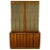 Keller Colonnade-Top Walnut and Glass Tall Cabinet For Sale