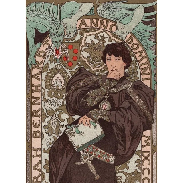 Late 19th Century Alphonse Mucha, Lorenzaccio from Les Maîtres de L'Affiche, 1898, Original Lithograph For Sale - Image 5 of 14