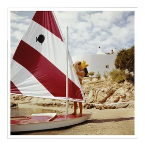Slim Aarons, "Bettina Graziani," January 1, 1964 Getty Images Gallery Framed Art Print