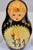 Vintage Hand-Painted Russian Matryoshka Nesting Dolls, 5-Piece Moscow Landmark Set, Black Lacquer & Gold For Sale - Image 11 of 13