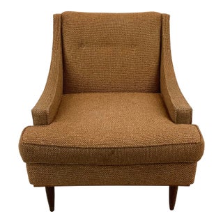 Mid-Century Modern Upholstered Lounge Chair For Sale