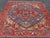 Antique Persian Heriz Serapi Rug With Blue Field Geometric Medallion Design For Sale In Atlanta - Image 6 of 17