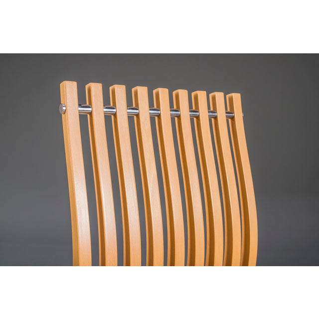 Schizzo Chairs in Beech and Chrome by Ron Arad for Vitra, Germany, 1980s, Set of 2 For Sale - Image 6 of 16