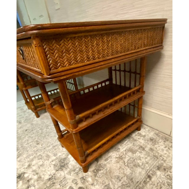 Tommy Bahama British Colonial Bamboo and Rattan Desk Chairish