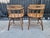 1980s Vintage Arts & Crafts Windsor Oak Wood Chairs- a Pair For Sale In Los Angeles - Image 6 of 18