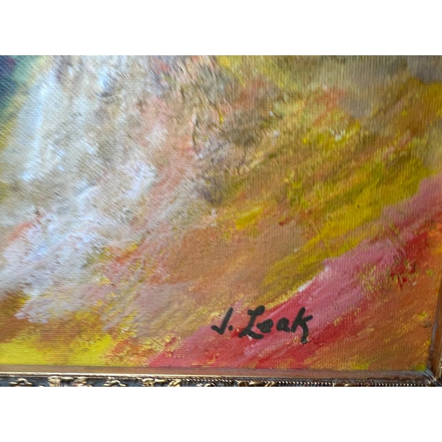 Aspen Wine, Late 20th Century Expressionist Style Fall Mountain Landscape For Sale In Houston - Image 6 of 8