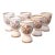 1960's English Porcelain Double Egg Cups, Set of 6 For Sale